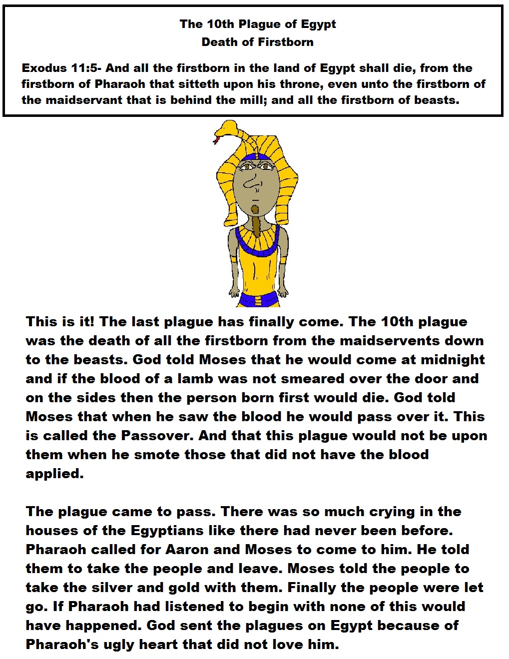 List of The Ten Plagues in Egypt From The Bible